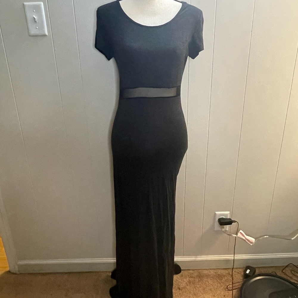 Rolla Coster Bodycon Side Slit Maxi Dress